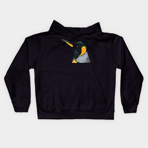 King Penguin Kids Hoodie by julianamotzko